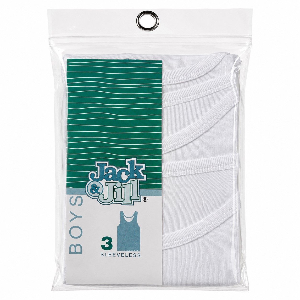 JACK & JILL Boys Soft 100% Cotton Sleeveless Undershirt - 3 pack