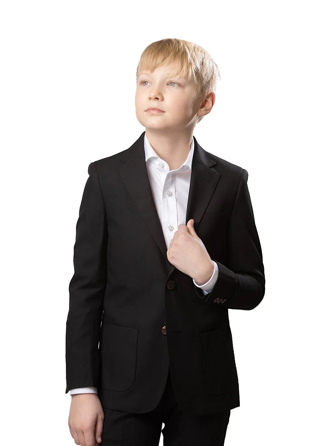 T.O. BOYS SLIM FIT PATCH POCKET MICROFIBER BLEND PIQUE BLAZER