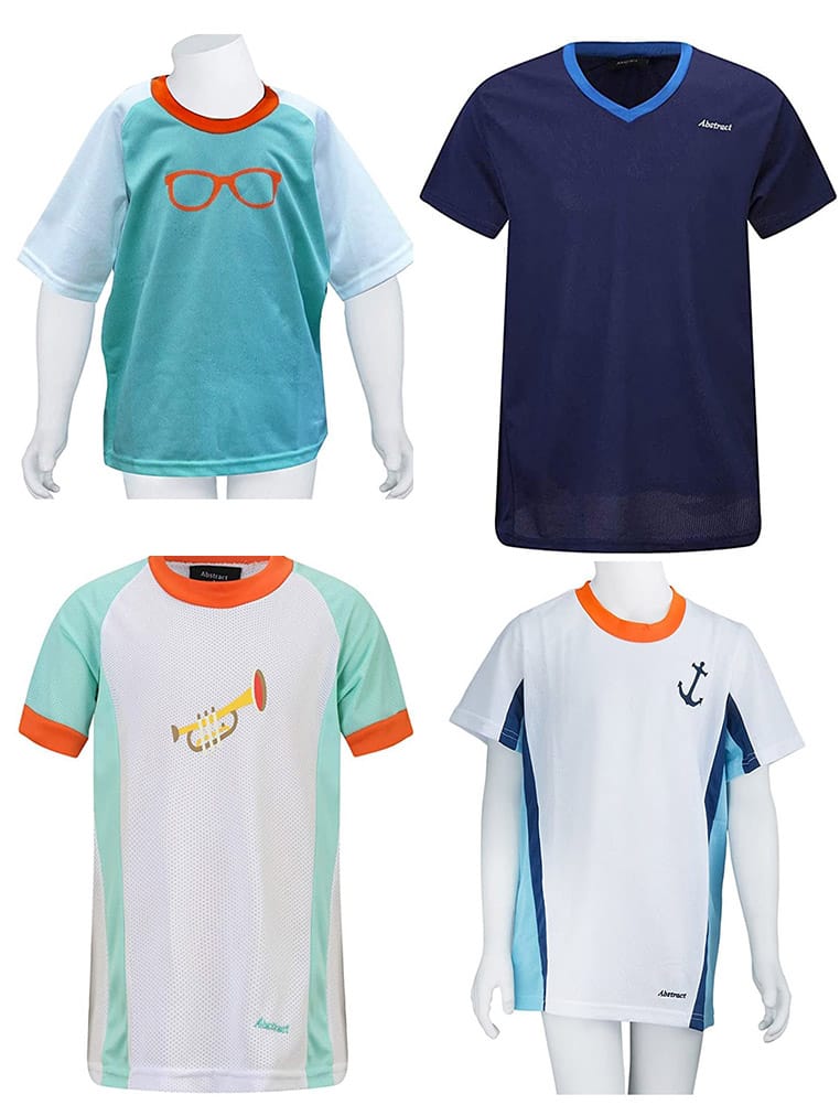 ABSTRACT Boys Mesh Short Sleeve Swimming Shirt