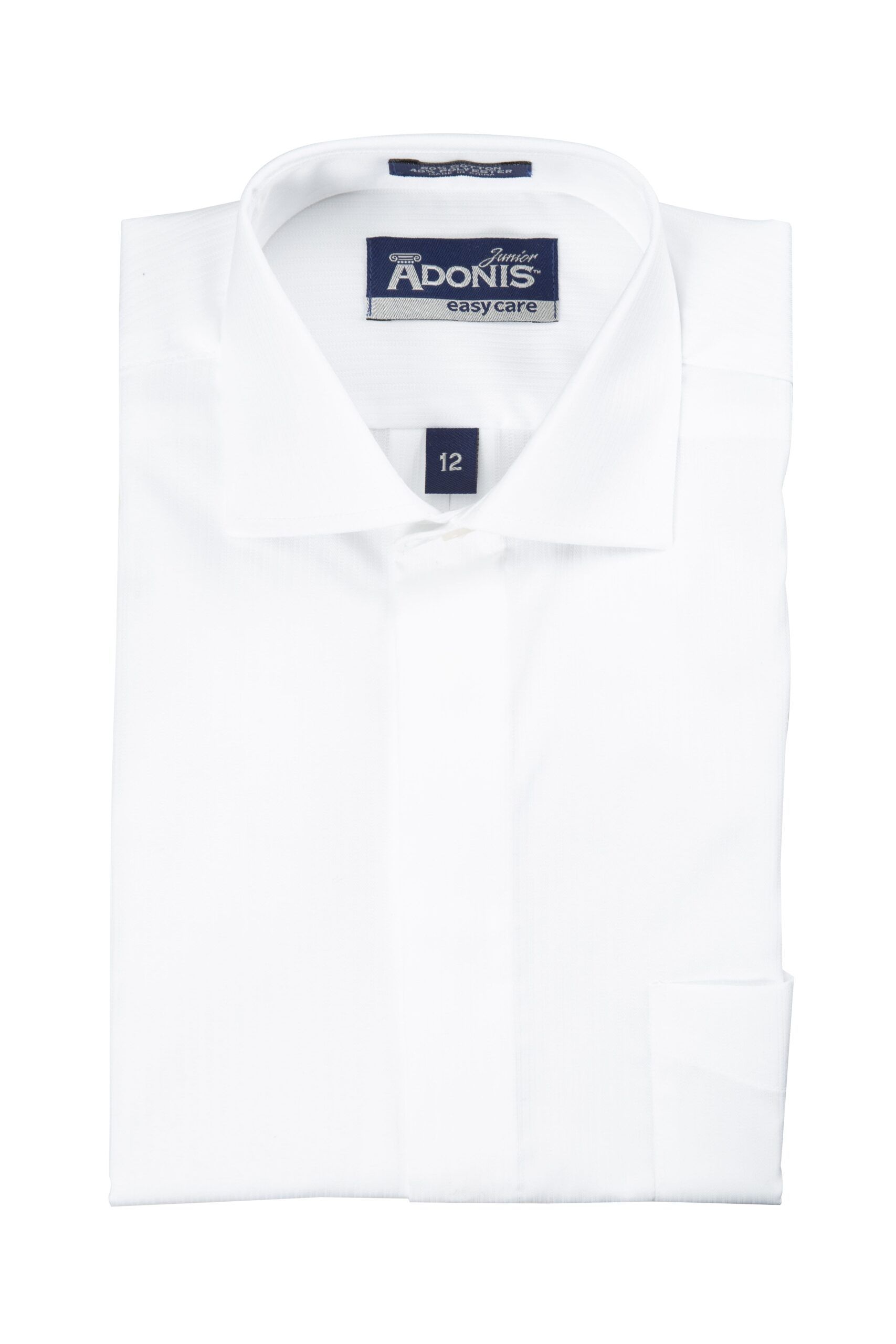 ADONIS Boys Classic & Husky Long Sleeve Cotton Blend Cable Design Dress Shirts