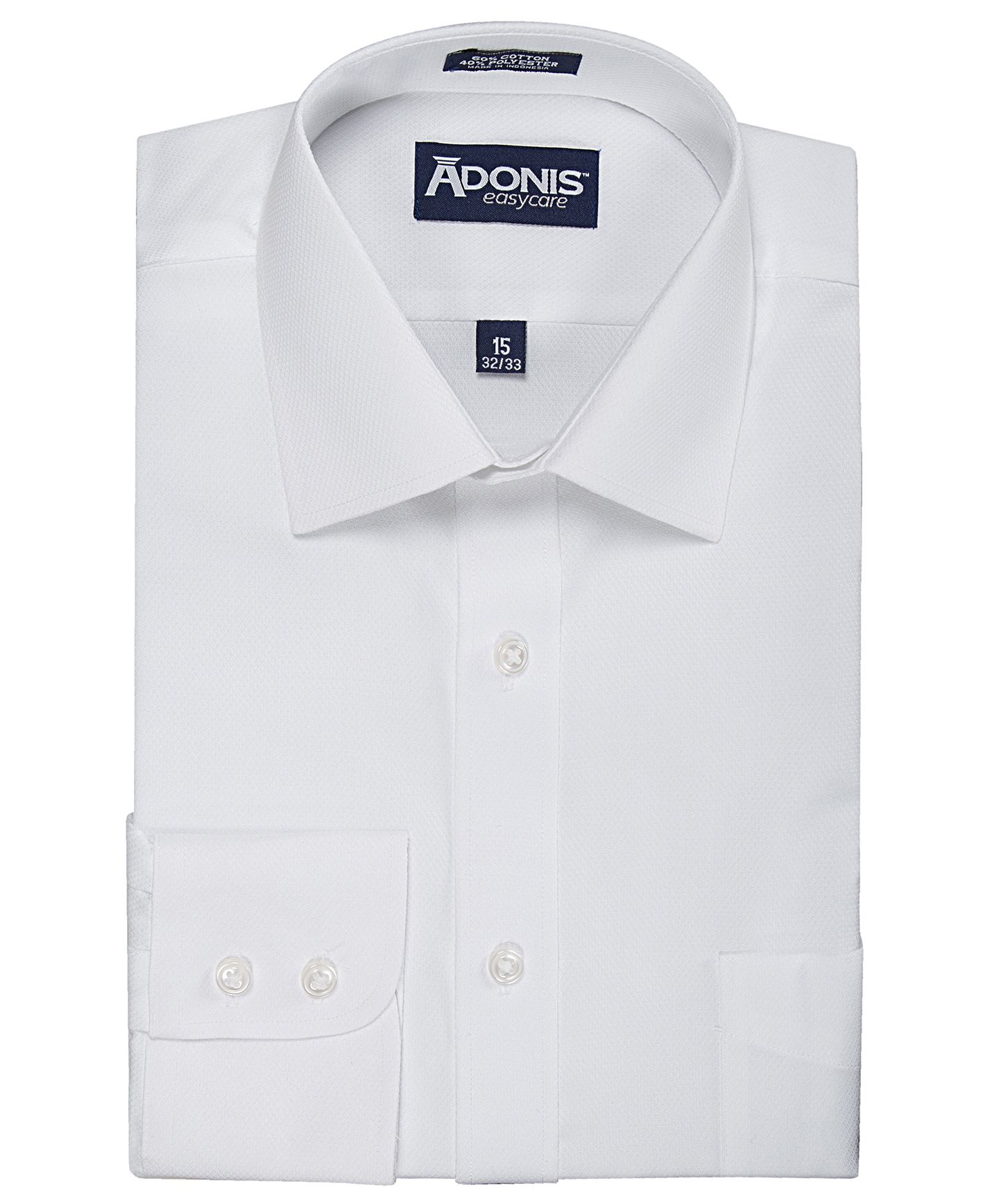 ADONIS Men Classic Fit Long Sleeve Wrinkle Free New Diamond Dress Shirt