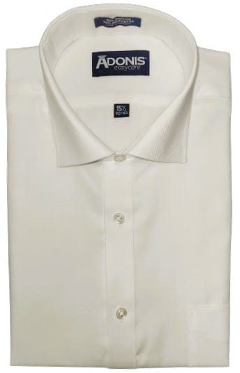 ADONIS MENS CLASSIC FIT LONG SLEEVES COTTON BLEND UPTOWN TWILL DRESS SHIRT