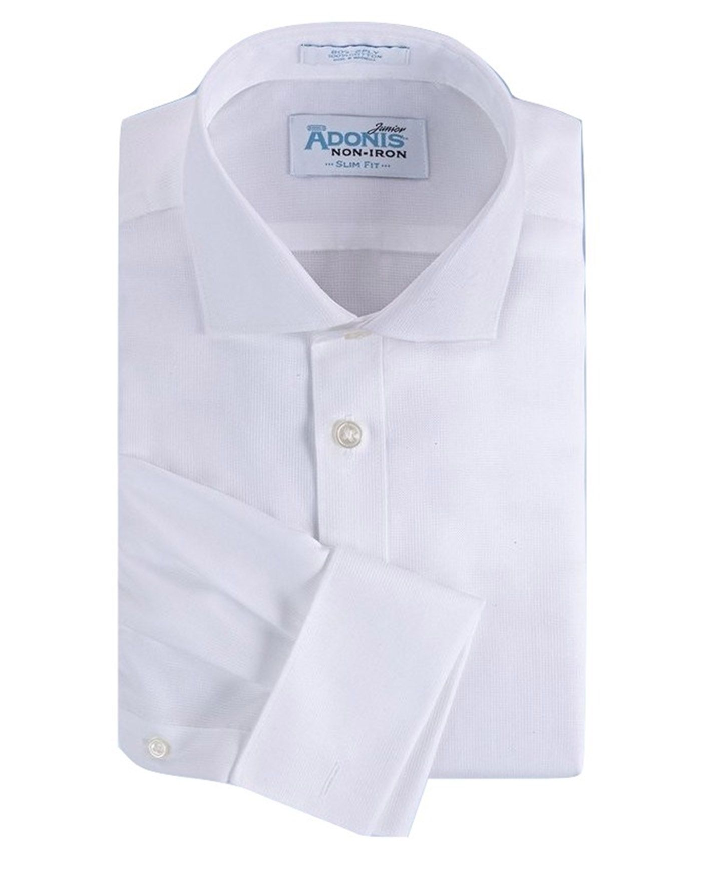 ADONIS Mens Slim Fit French Cuff Cotton Non Iron Fresh Design Dress Shirts
