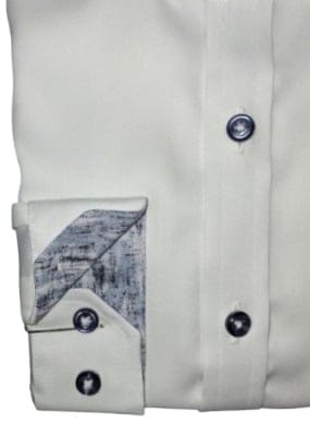 ALVISO BOYS CLASSIC FIT COTTON LONG SLEEVES CONTRAST DRESS SHIRT - Image 6