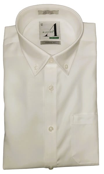 ALVISO BOYS COTTON L/S NI CLASSIC FIT OXFORD SHIRT  - 1N40FORRLAZ