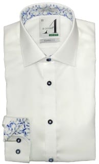 ALVISO BOYS HUSKY FIT COTTON LONG SLEEVES CONTRAST DRESS SHIRT