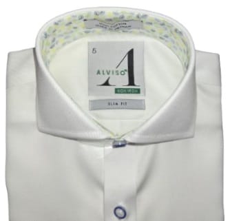 ALVISO BOYS SLIM FIT COTTON LONG SLEEVES CONTRAST DRESS SHIRT - Image 2