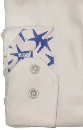 ALVISO Boys Slim Fit Long Sleeve Contrast Cotton Non Iron Dress Shirt - 4474 - Image 3