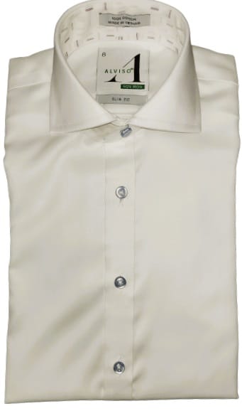 ALVISO BOYS SLIM FIT LONG SLEEVE CONTRAST COTTON NON IRON DRESS SHIRT- 4503