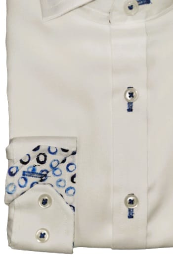 ALVISO BOYS SLIM FIT LONG SLEEVE CONTRAST COTTON NON-IRON DRESS SHIRT- 4506 - Image 3