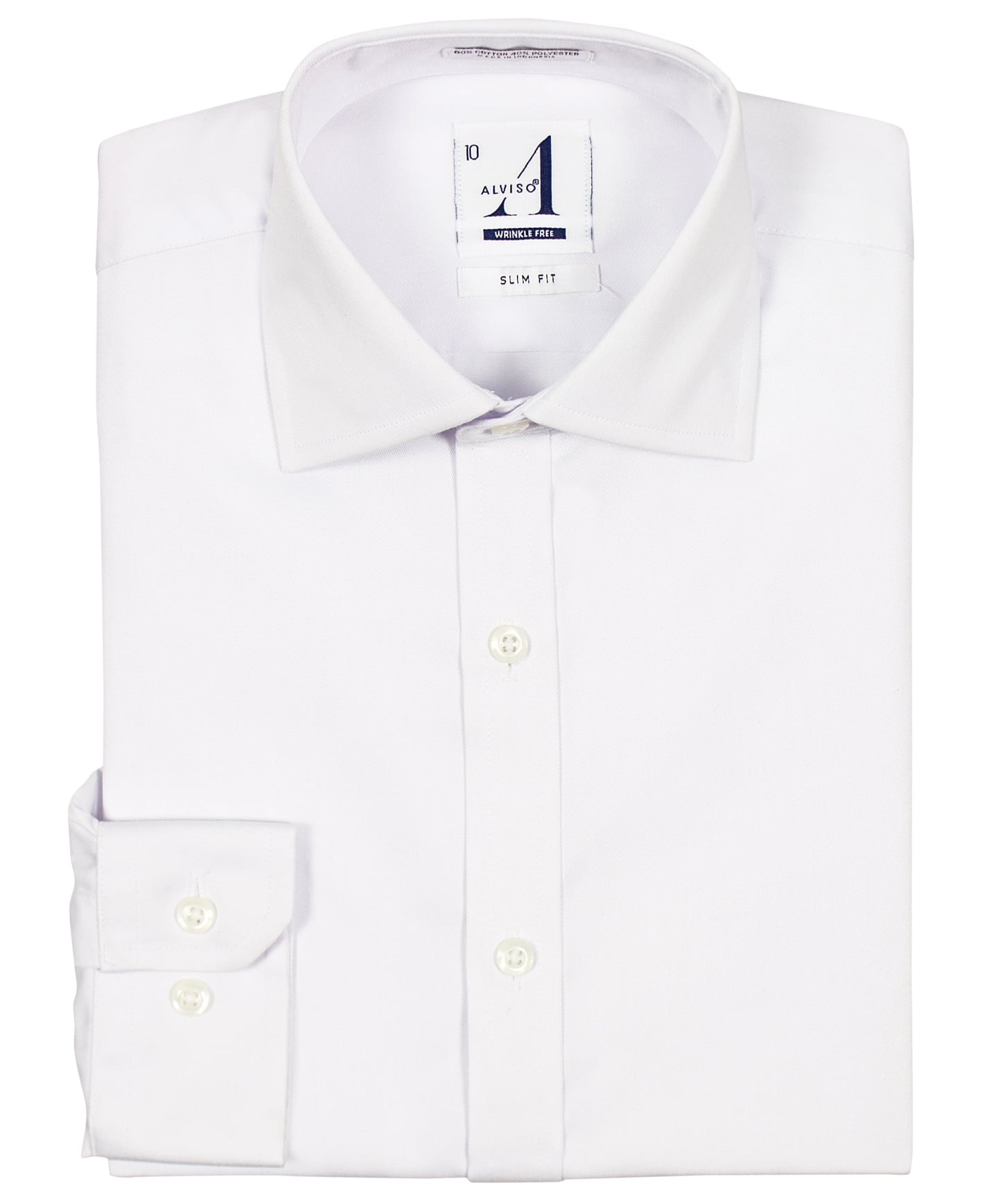 slim fit dress slacks Ragazzo 21098 100% Cotton Boy's Dress Shirt - Box Weave main image 1