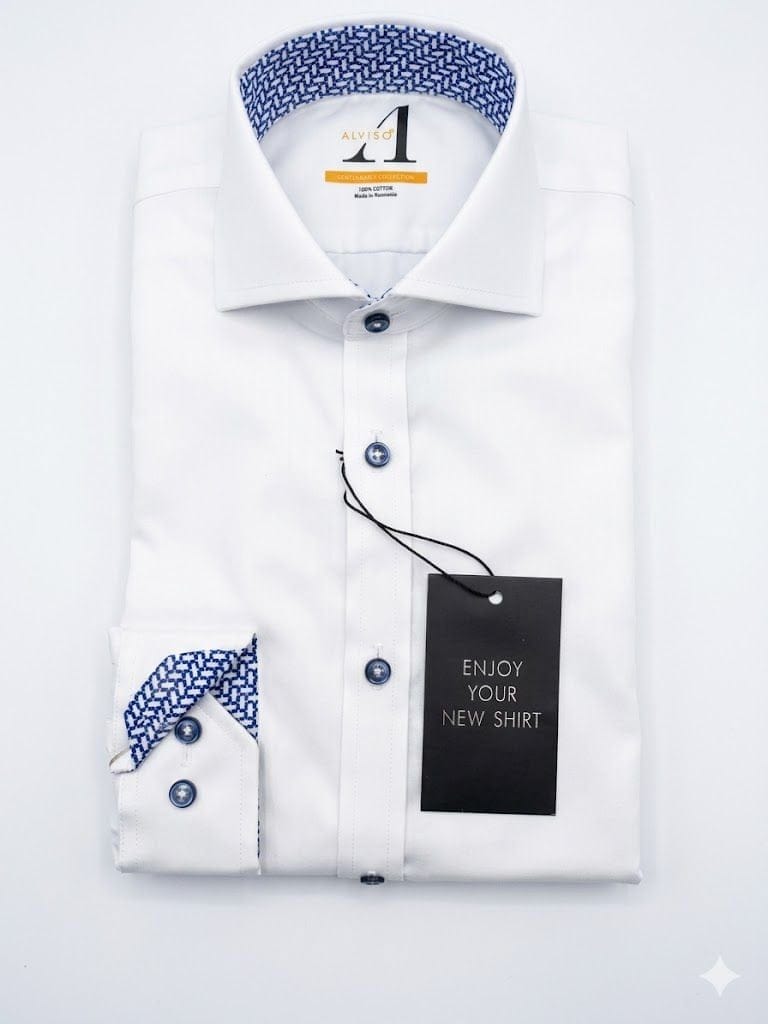 ALVISO L/S 4579 SLIM CONTRAST BOYS SHIRT
