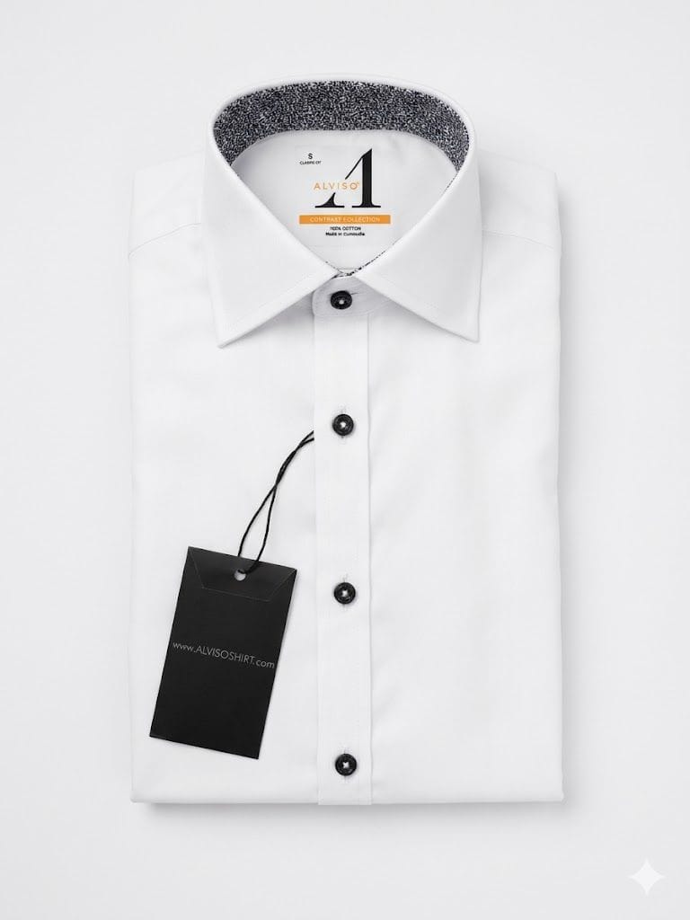 ALVISO L/S 4584 SLIM CONTRAST DRESS SHIRT