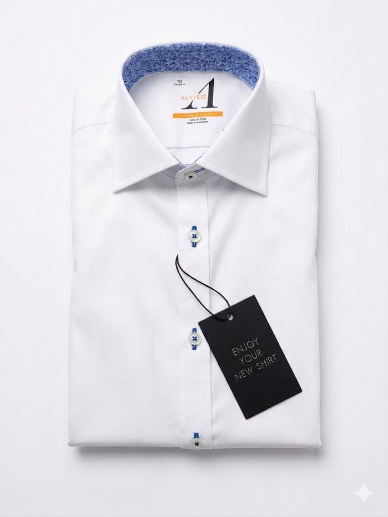 ALVISO S/S 4580 SLIM CONTRAST BOYS SHIRT