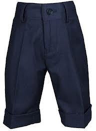 ARMANDO MARTILLO BOYS CLASSIC FIT NAVY DRESS SHORTS