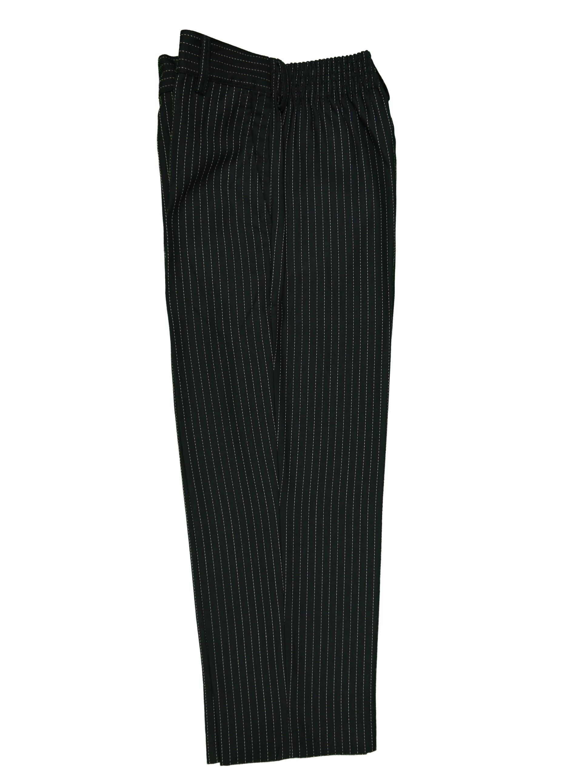 ARMANDO MARTILLO Boys Classic Fit Navy Large Stripe Dress Pants