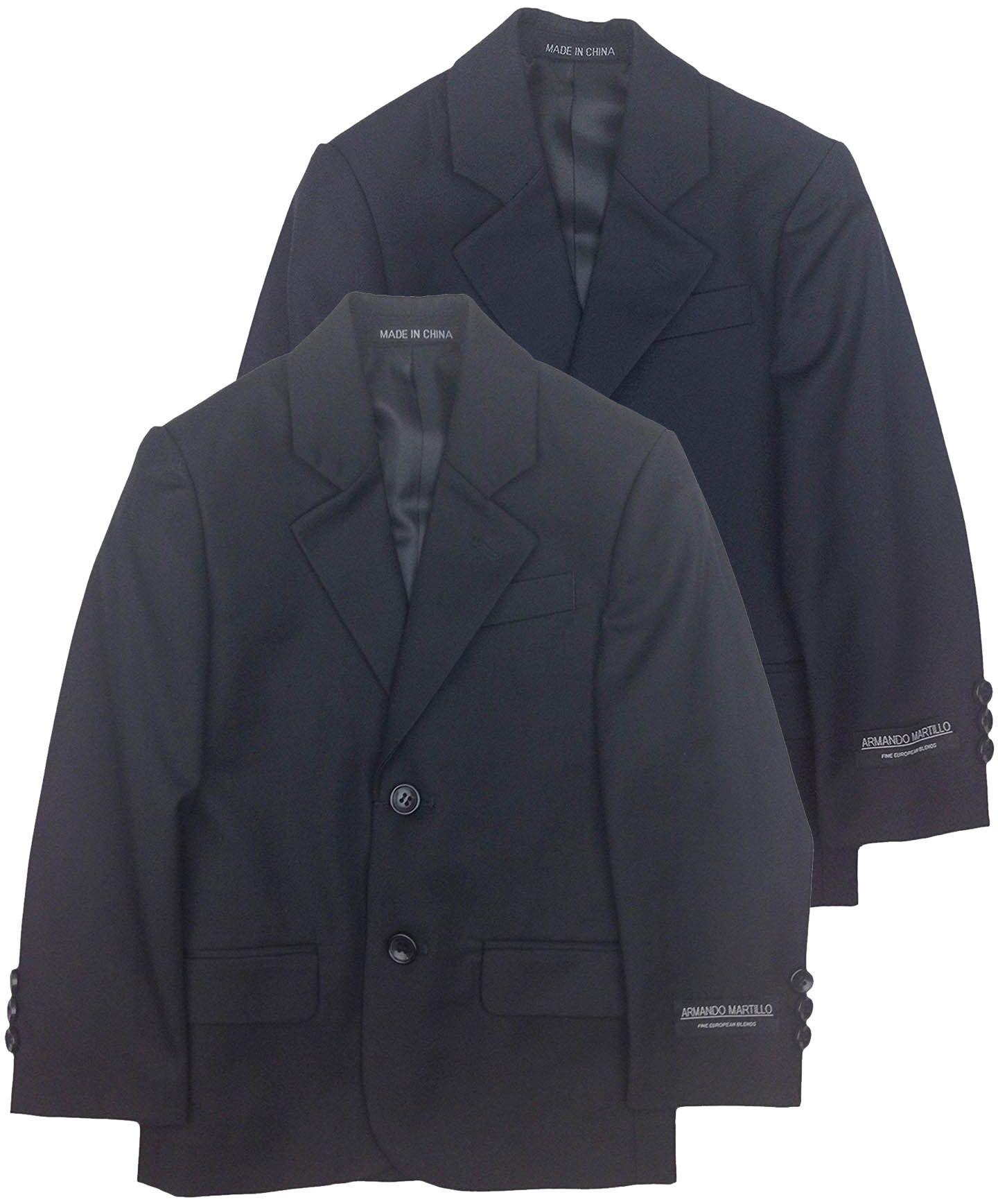 ARMANDO MARTILLO Boys CLASSIC FIT Solid Suit Jacket - Colors