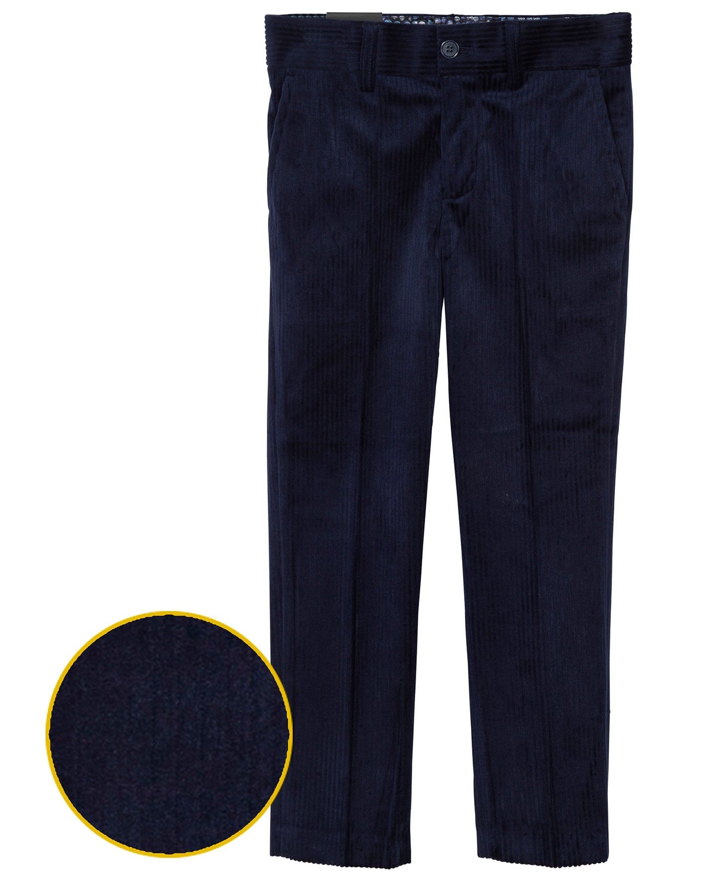 ARMANDO MARTILLO Boys Skinny Fit Velvet Corduroy Dress Pants