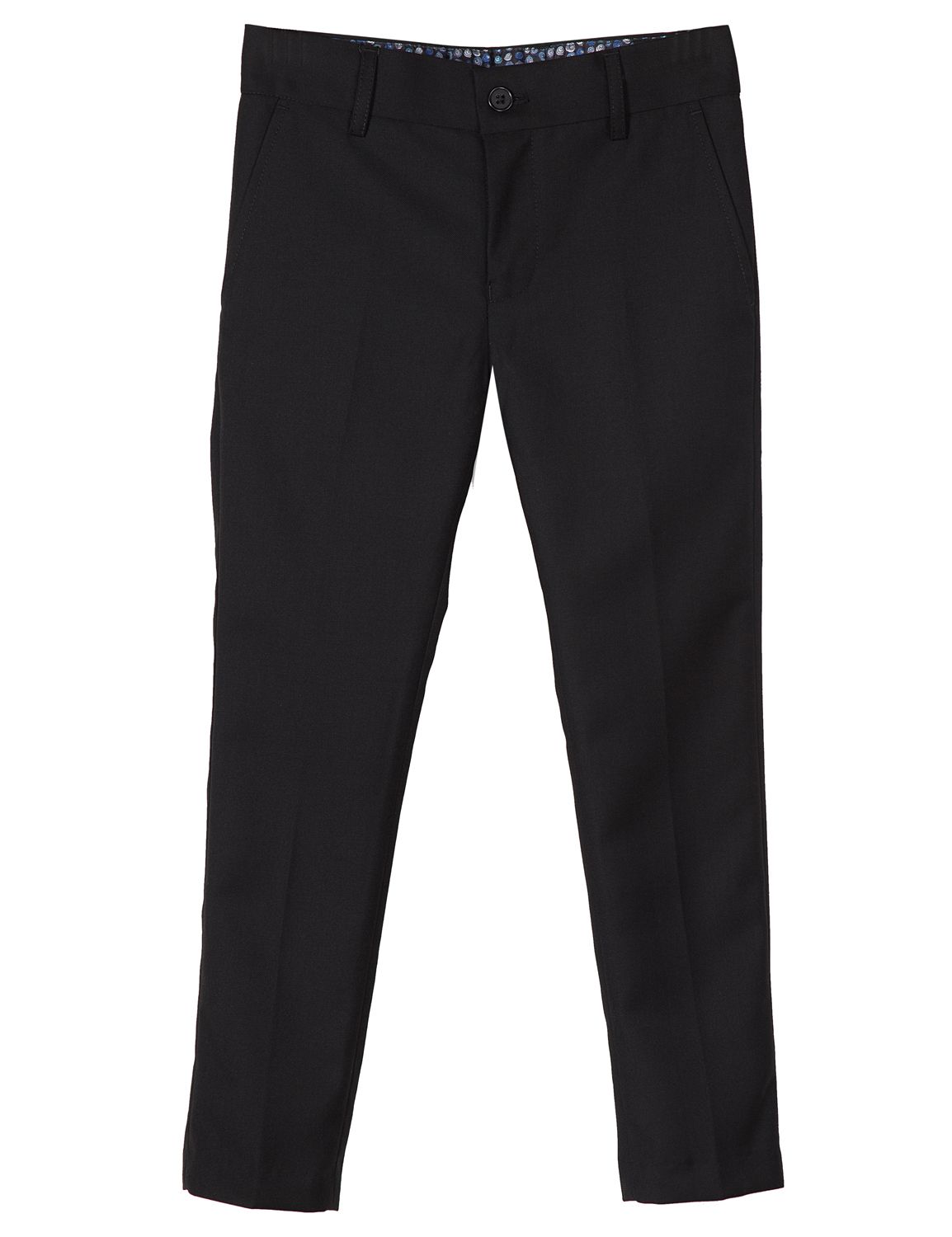 Armando Martillo Boys Flat Front Adjustable Waist Dress Pants Navy / 6 Slim Armando Martillo Boys Flat Front Adjustable Waist Dress Pants Navy / 6 Slim