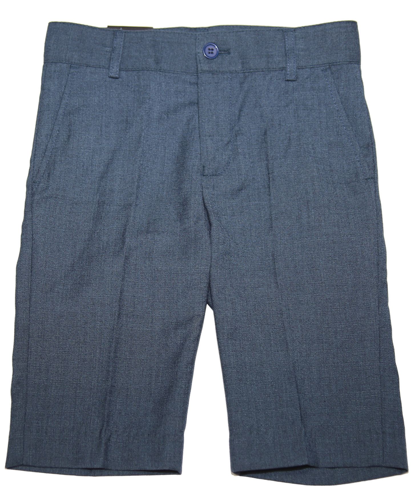 ARMANDO MARTILLO Boys Slim Fit Linen Look Microfiber Blend Dress Shorts 619S - teal / 6 ARMANDO MARTILLO Boys Slim Fit Linen Look Microfiber Blend Dress Shorts 619S - teal / 6