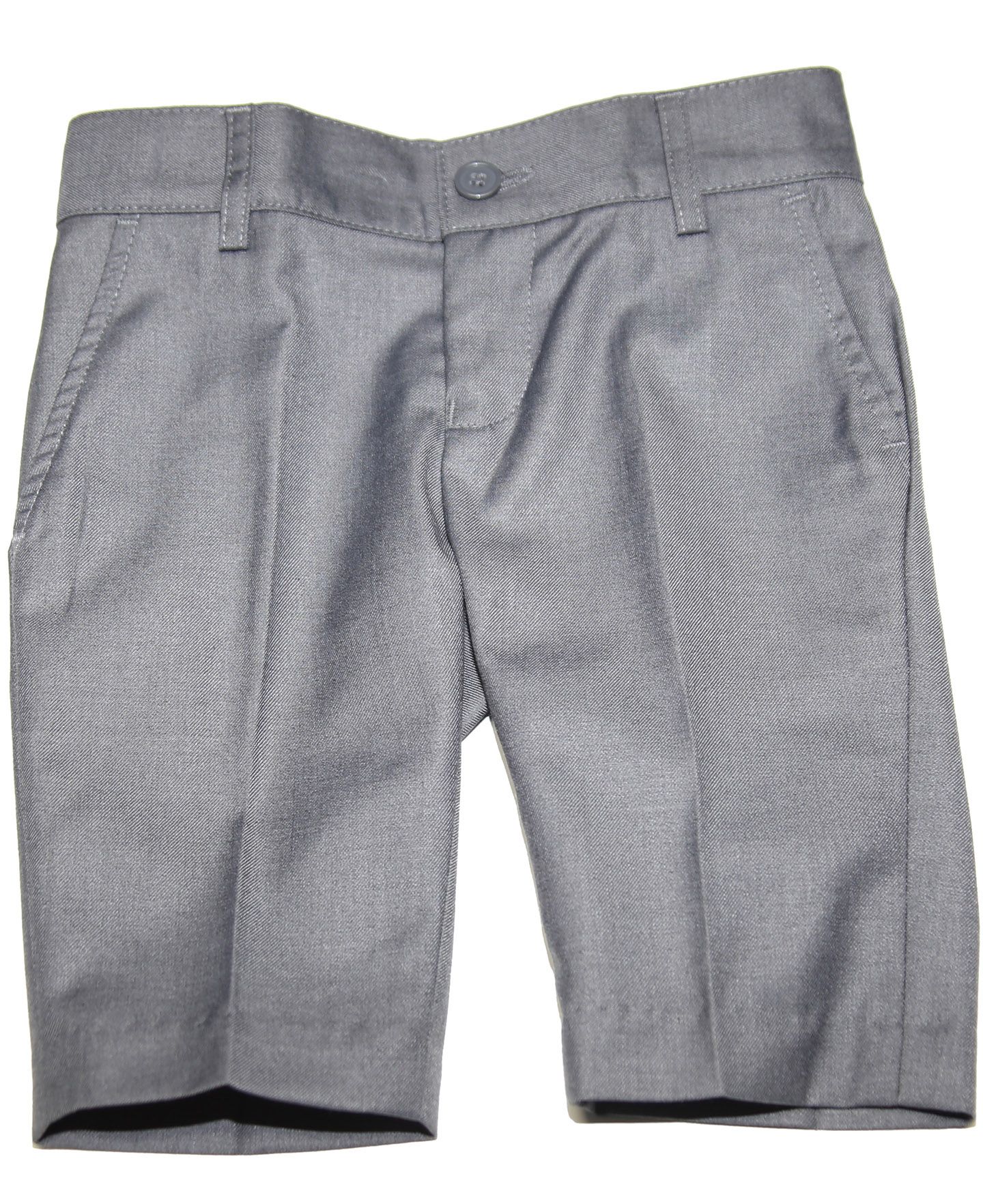 slim fit dress shorts Kids Slim-Fit Twill Uniform Shorts / Flat Front / Extra Long / Wrinkle Resistant Khaki / Size Peach main image 0