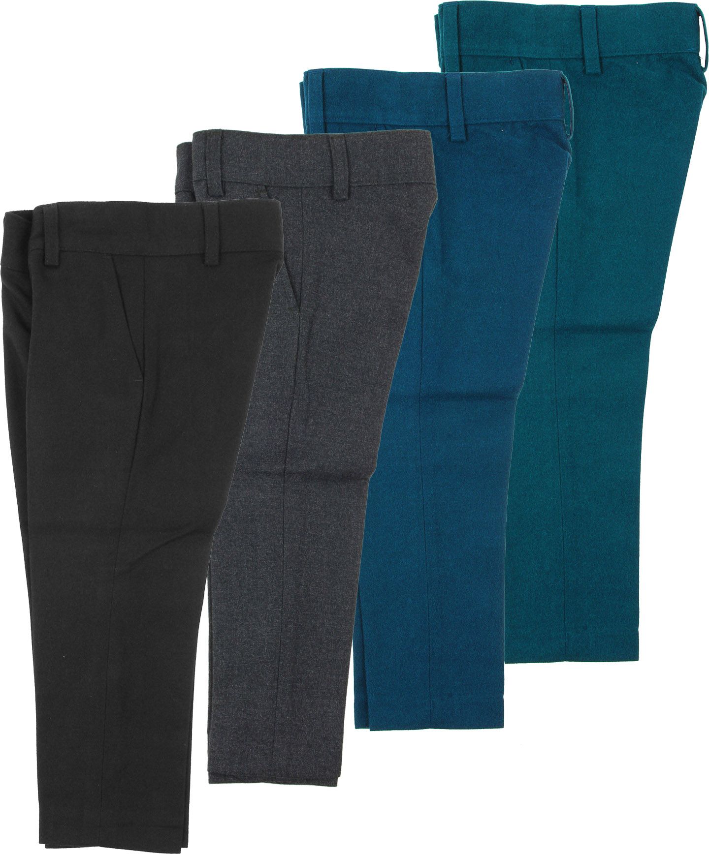ARMANDO MARTILLO Boys Slim Fit Wool Look Dress Pants