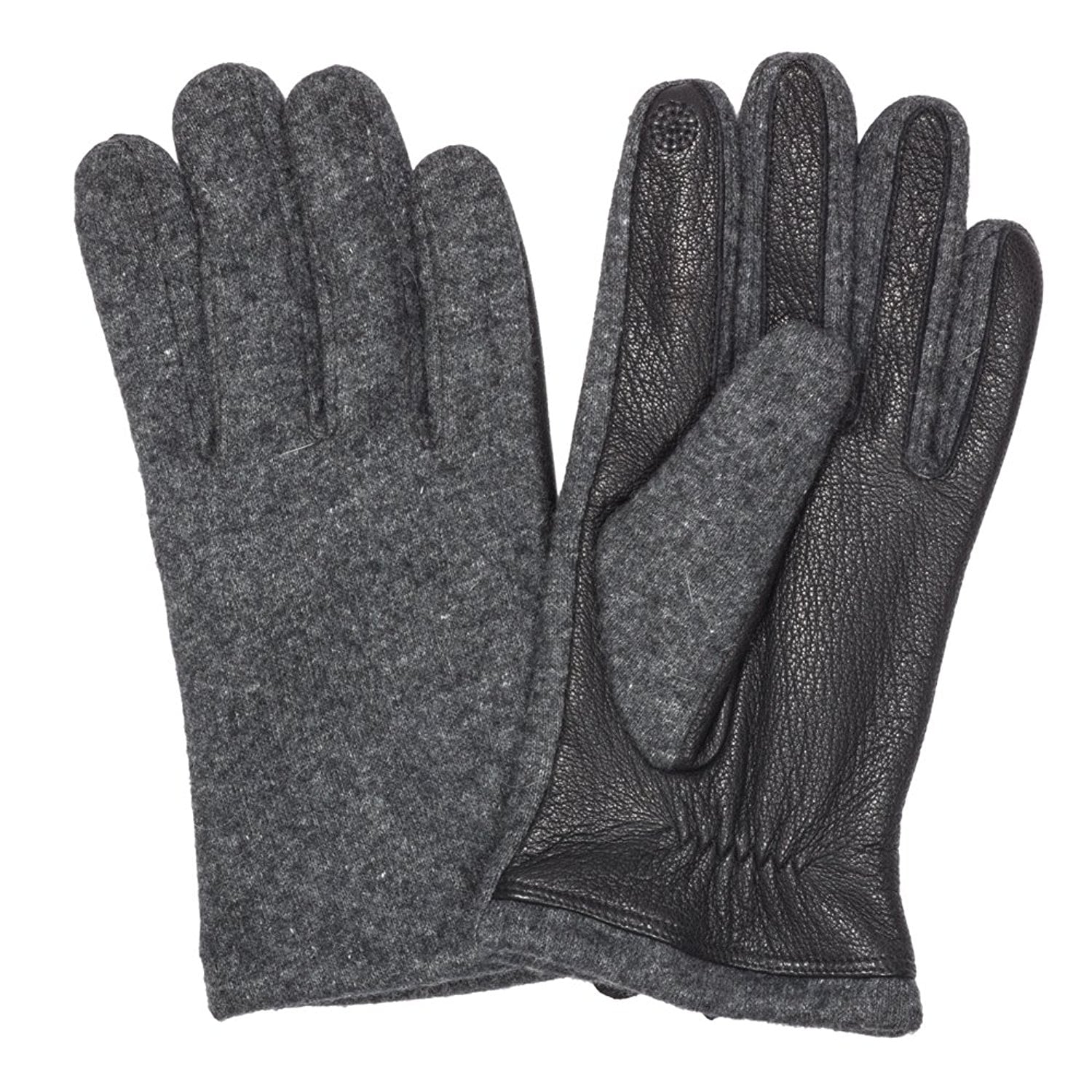 Benson & Brown Men's Fleece Lined Wool & Leather Winter Gloves