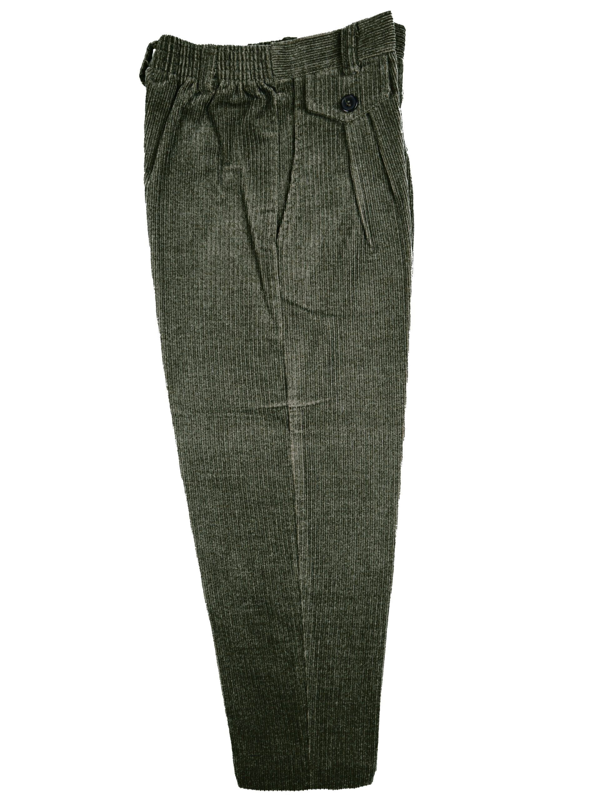 CANADIAN POLO Boys Classic Fit Olive Corduroy Pants