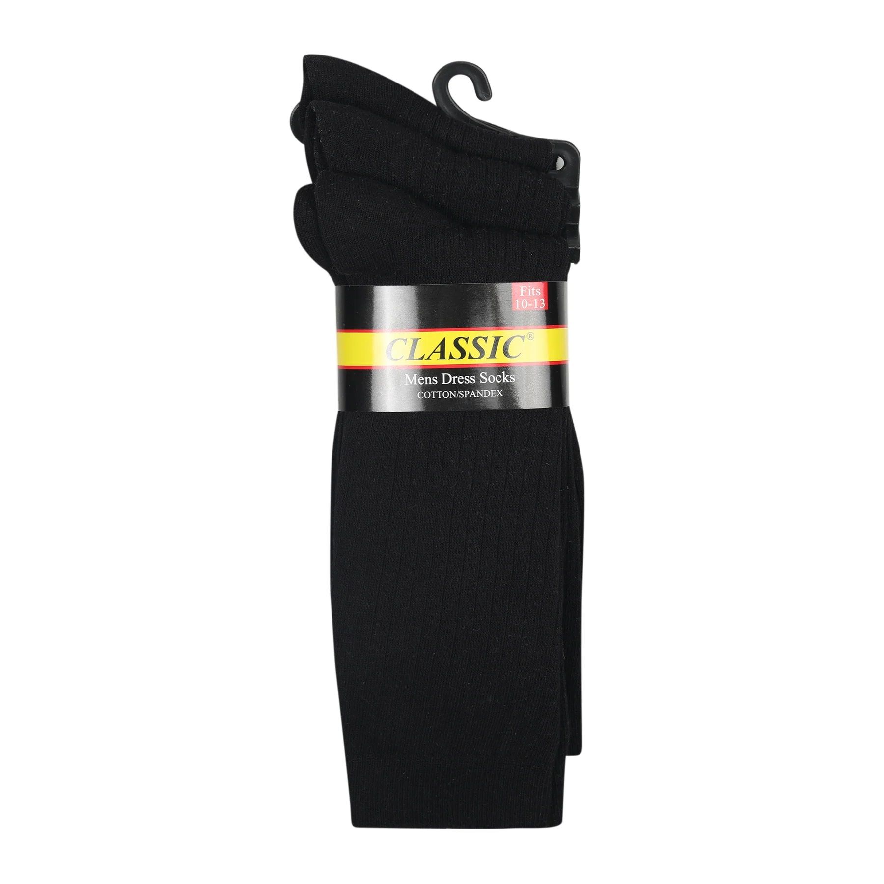 CLASSIC MENS COTTON BLEND DRESS SOCKS – 3 PAIR PACK