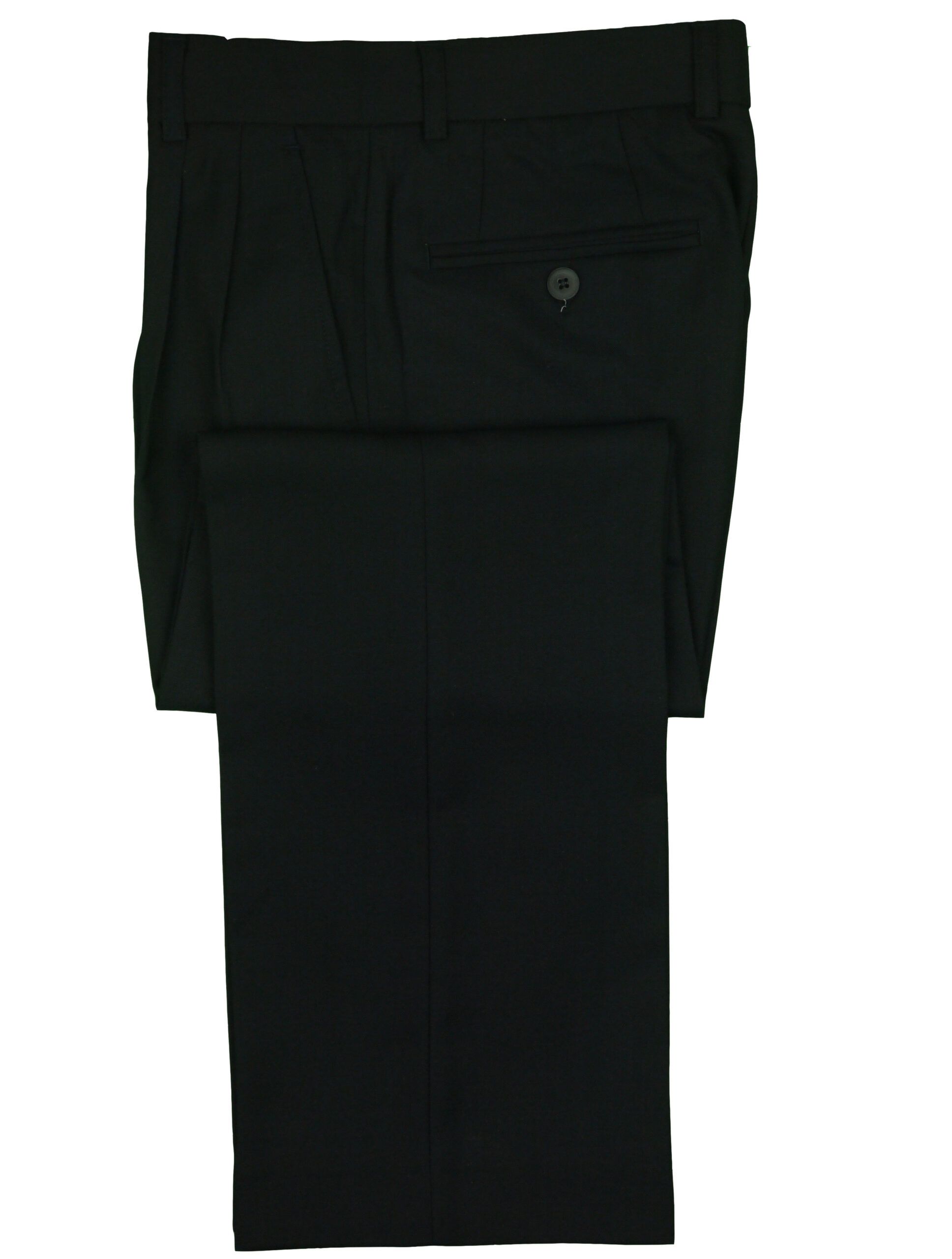 CRIVELLI Boys Navy Pleated Front Regular Fit Dress Pant