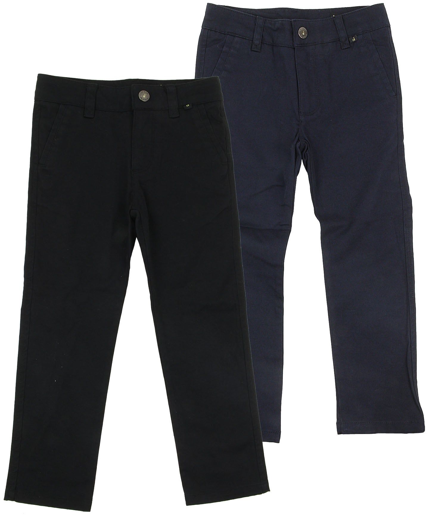 DAVID OLIVER BOYS SKINNY FIT COTTON BLEND STRETCH CASUAL PANTS – CHINOS