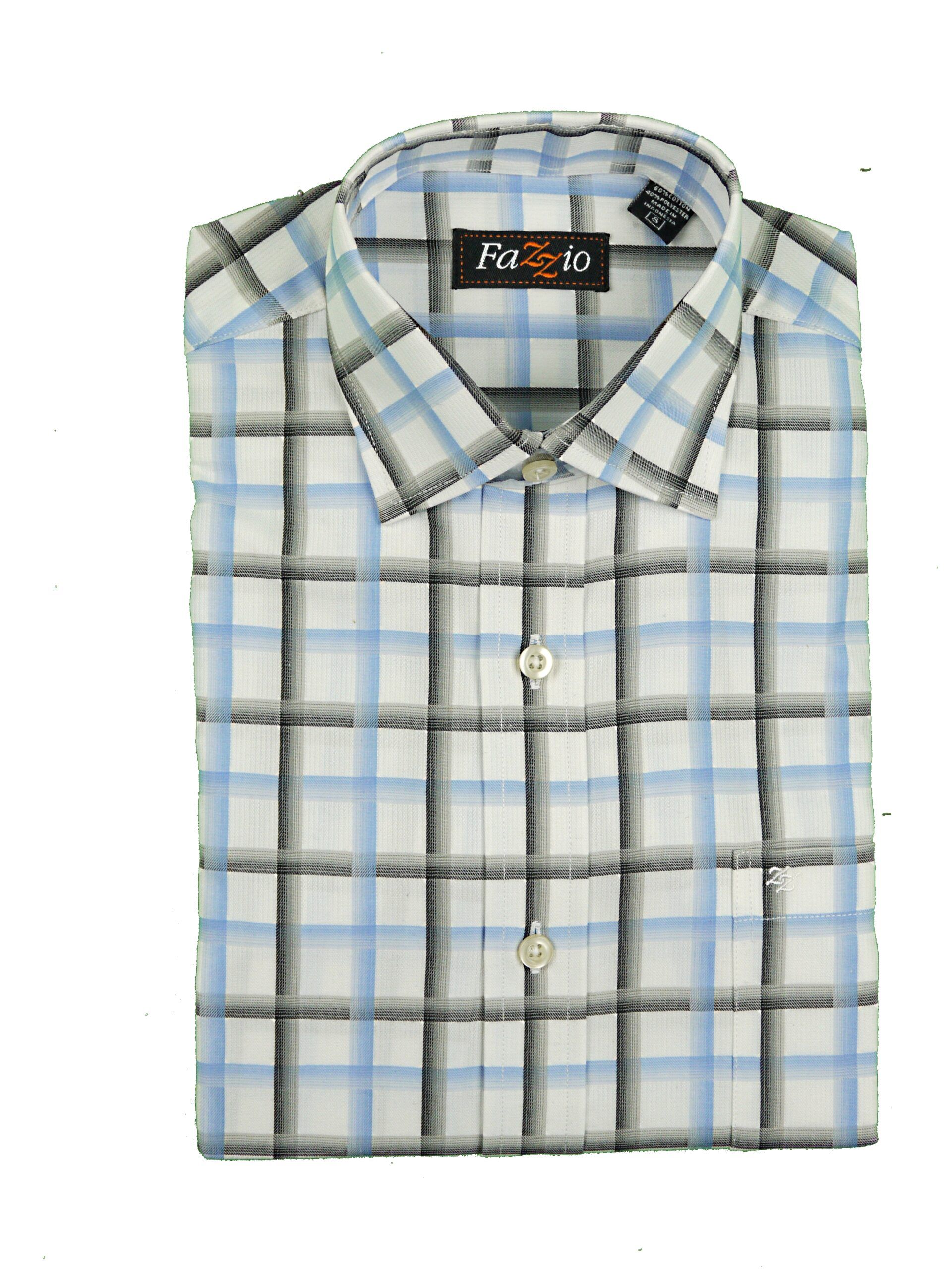 black and white plaid dress shirt mens Black & White Flannel Button Down Shirt main image 0
