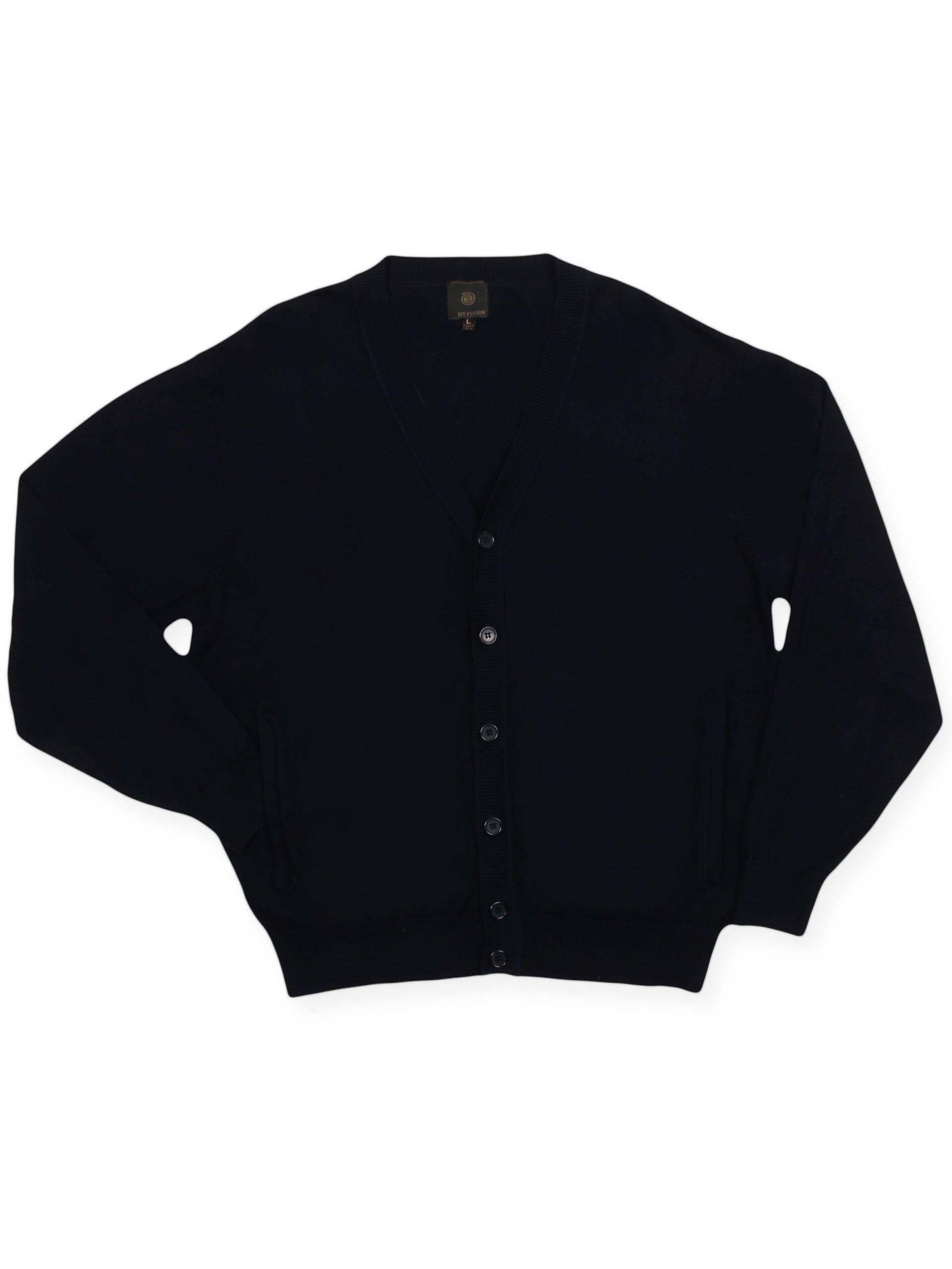 F/X Fusion Men's Button-Closure V-Neck Cotton Cardigen-(Sweater) 952fx
