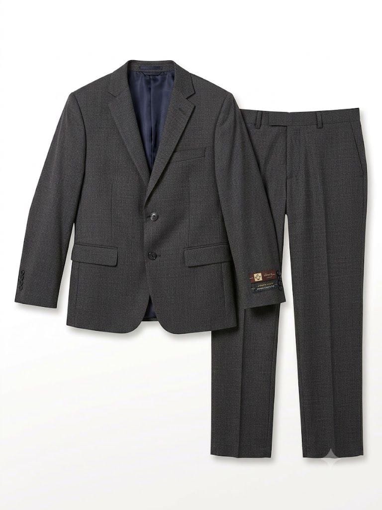 HENRY UOMO Boys CHarcoal Slim Fit Suit