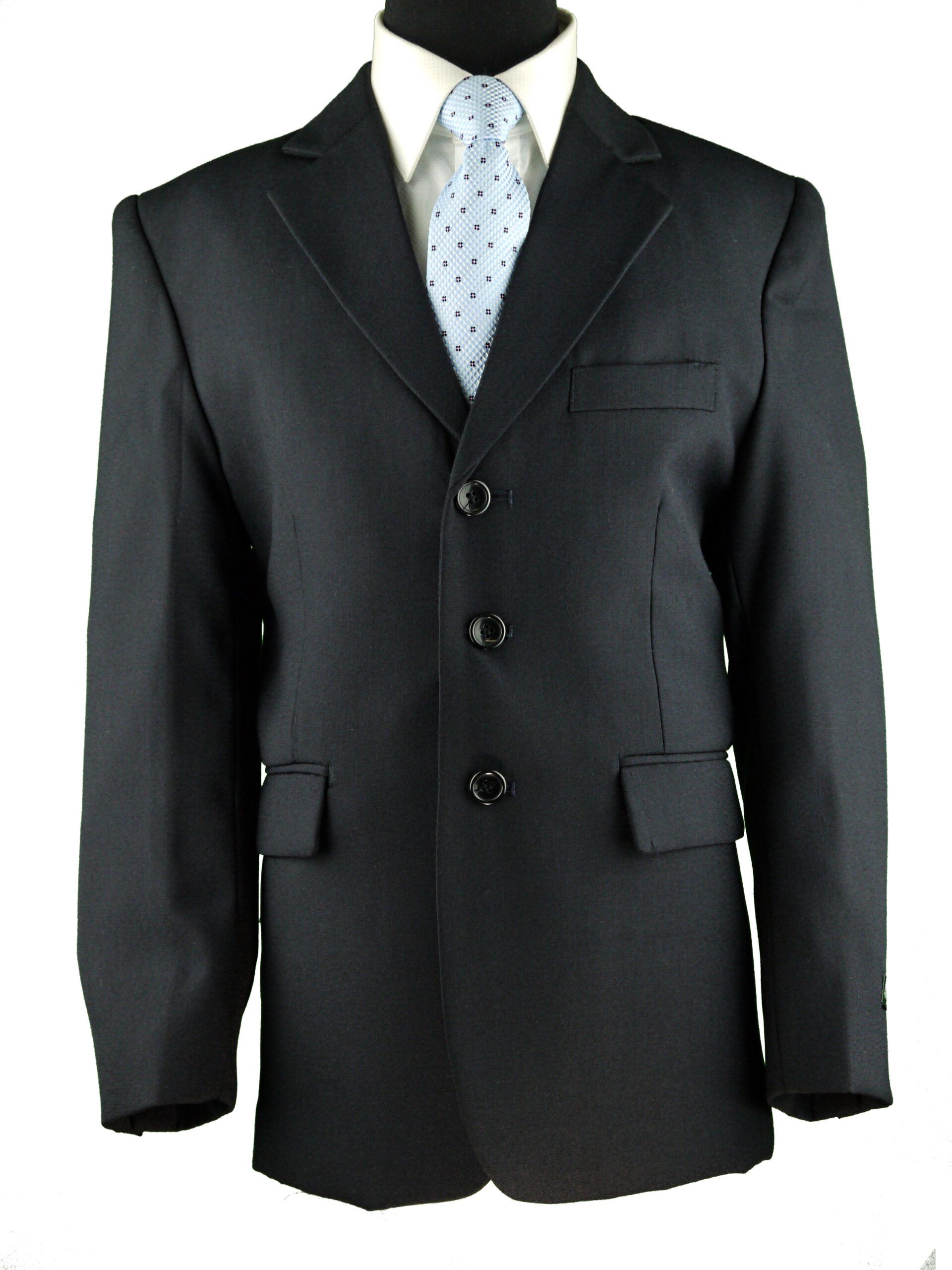 KIDS WORLD Boys Classic Fit Navy Suit - 5 piece