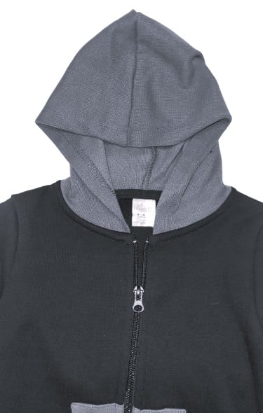 LANDS KID BOYS COTTON BLEND LONG SLEEVE FULL ZIP FRONT HOODIE SWEATSHIRT - Image 3