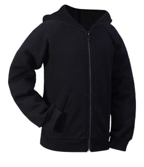 LANDS KID BOYS COTTON BLEND LONG SLEEVE FULL ZIP FRONT HOODIE