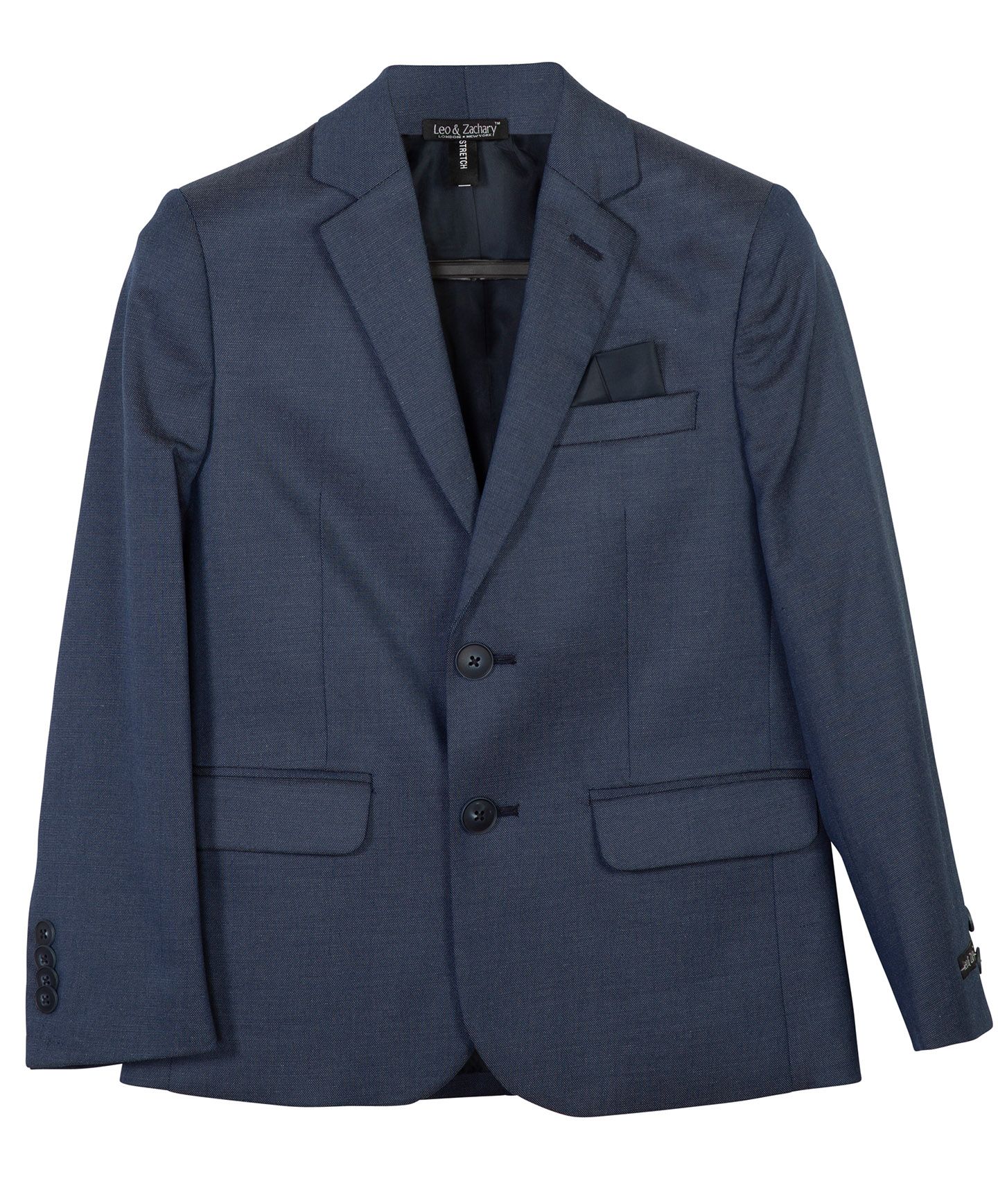 LEO & ZACHARY Boys Slim Fit Microfiber Blend Solid Color - 2 Colors Blazer
