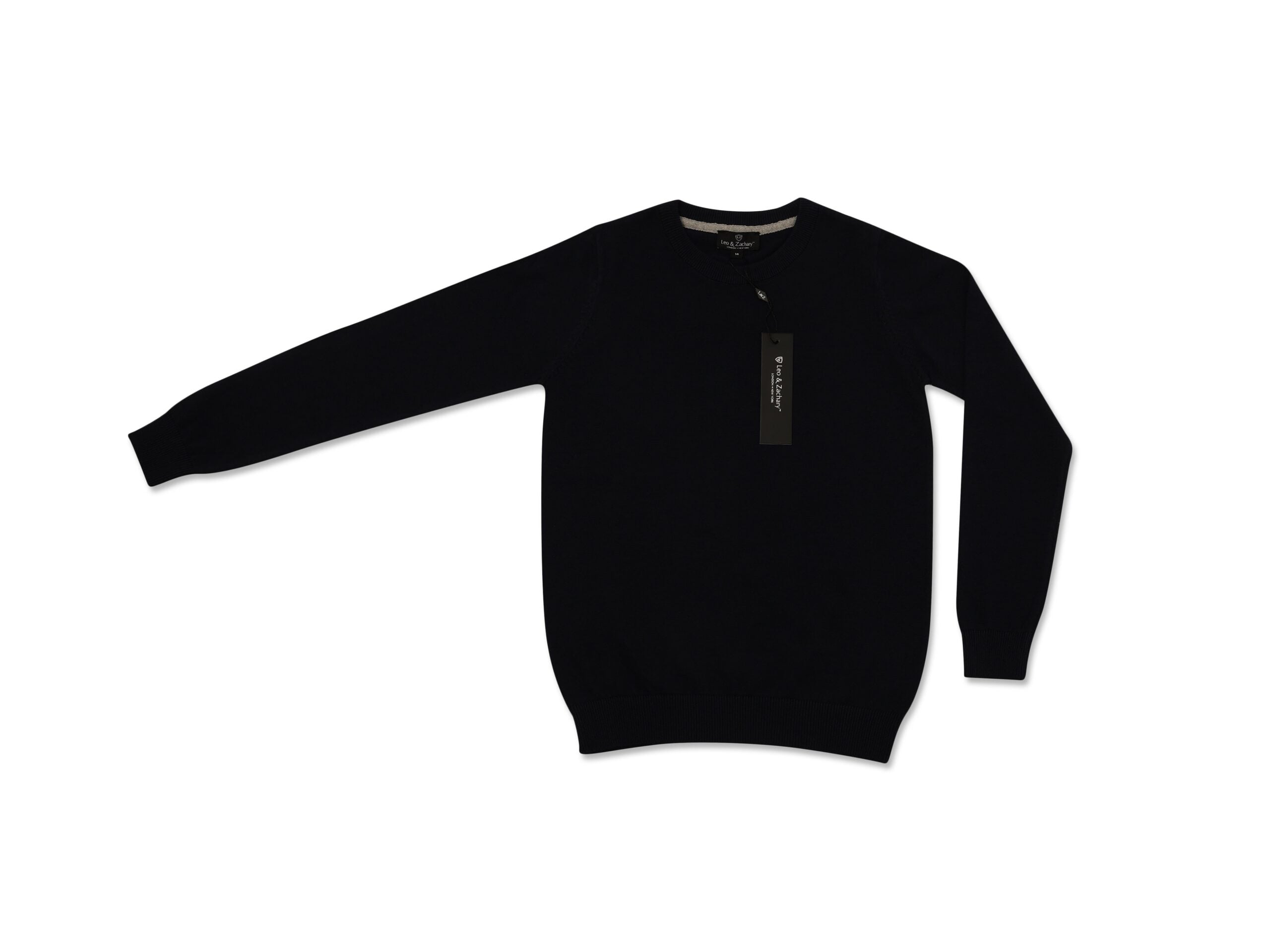 LEO & ZACHARY BOYS SOLID COTTON SWEATER