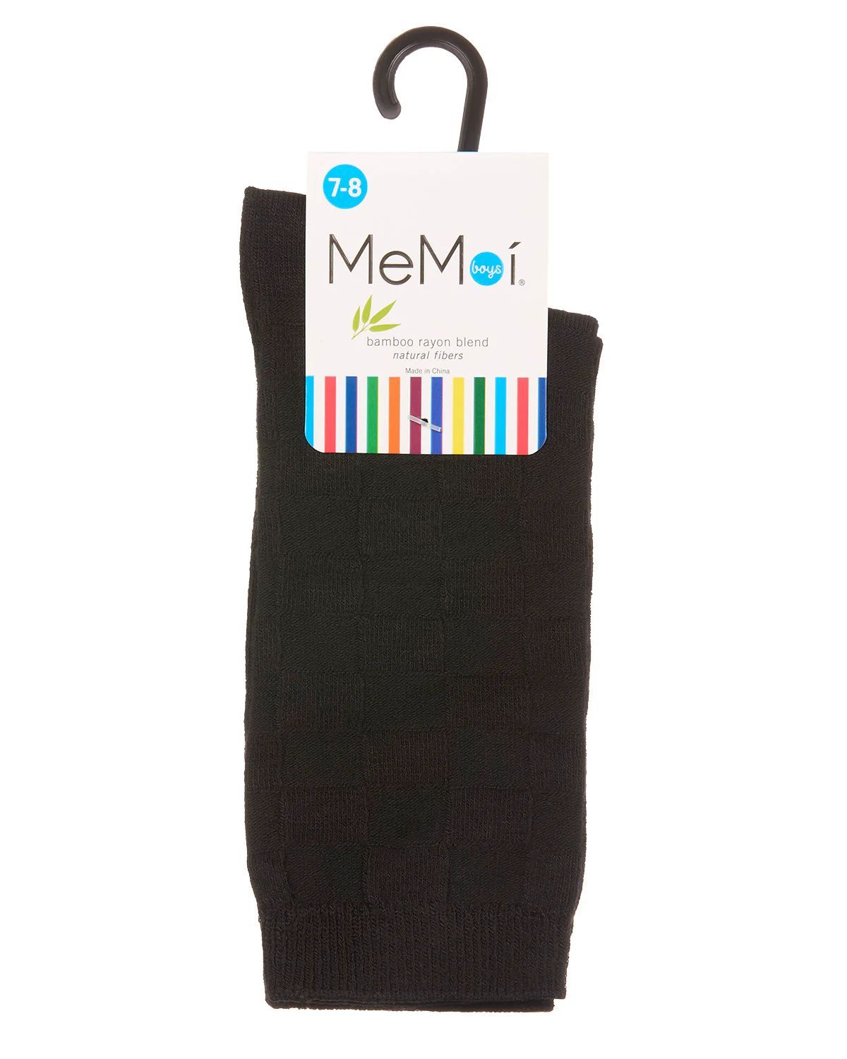 MEMOI BOYS BAMBOO CHECKERBOARD SOCKS