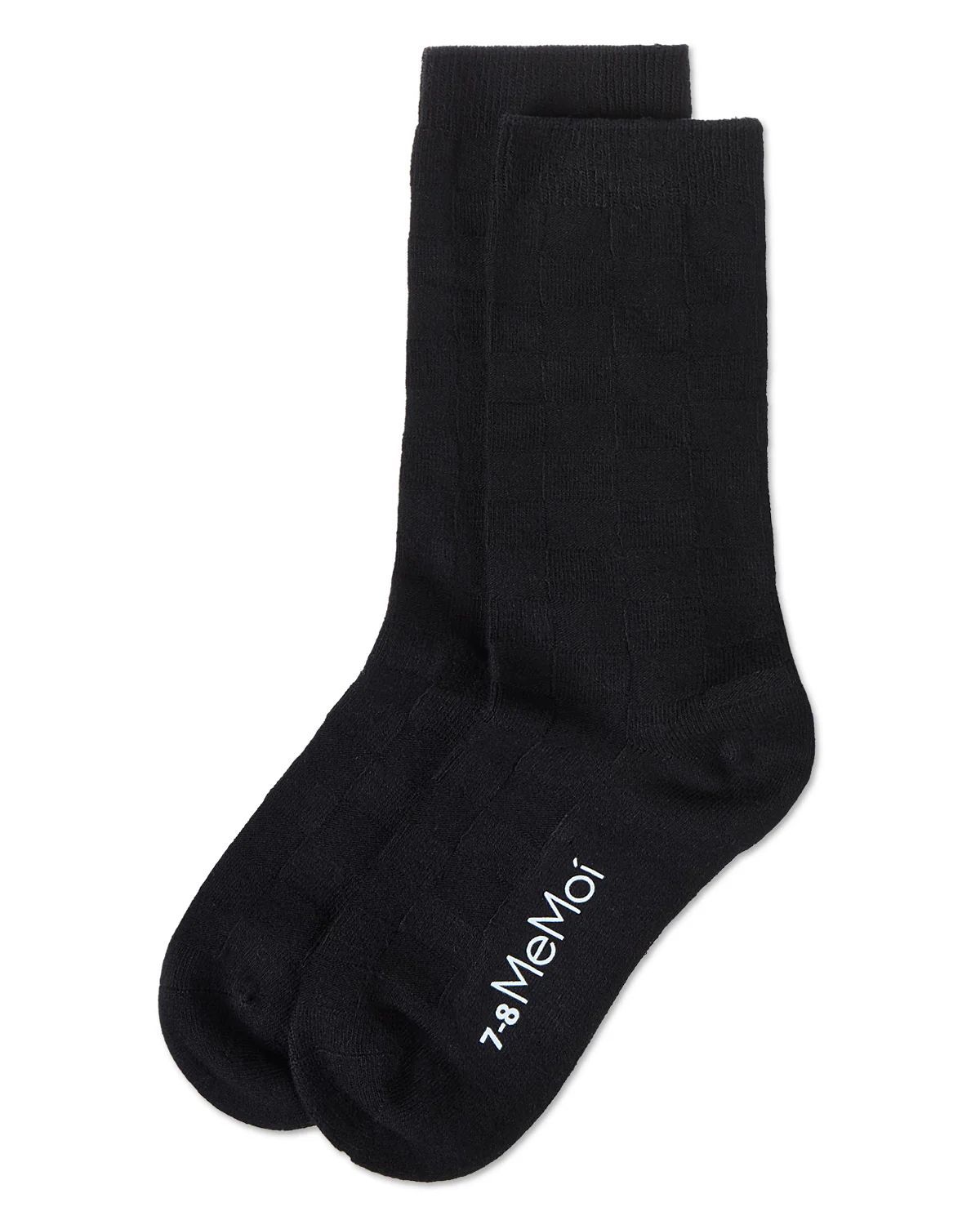 MEMOI BOYS BAMBOO CHECKERBOARD SOCKS - Image 3