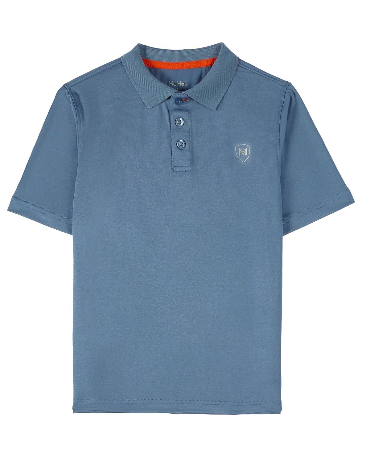 MEMOI BOYS SILKY SOFT DRI-EFFECT MOISTURE WICKING SHORT SLEEVE POLO SHIRT