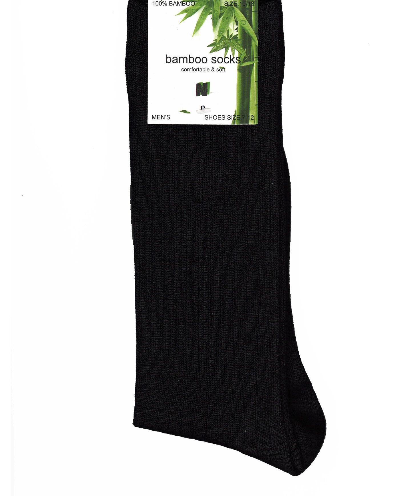 NEUMAN EXCLUSIVE Mens 100% BAMBOO RIB Socks - 1 pack