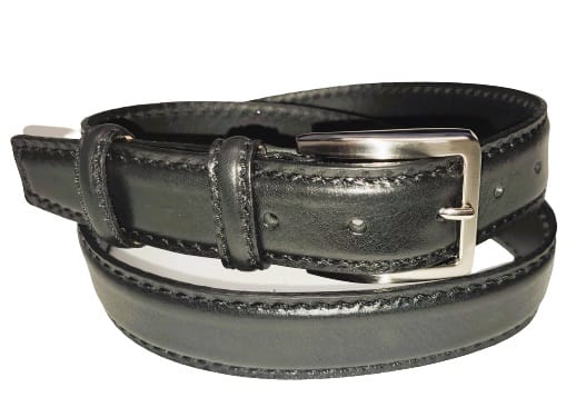 PAUL LAWRENCE MENS Solid Italian Leather Belt - Made In Italy - JP35