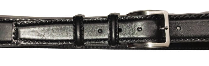 PAUL LAWRENCE MENS Solid Italian Leather Belt - Made In Italy - JP35 - Image 2