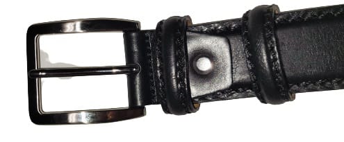 PAUL LAWRENCE MENS Solid Italian Leather Belt - Made In Italy - JP35 - Image 3