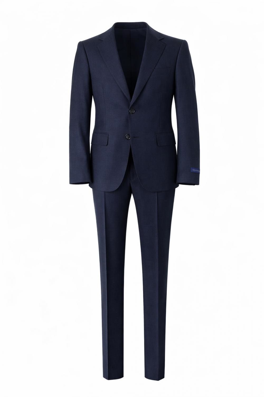 T.O. CENTRION BOYS HUSKY FIT WOOL NAVY FASHION SUIT