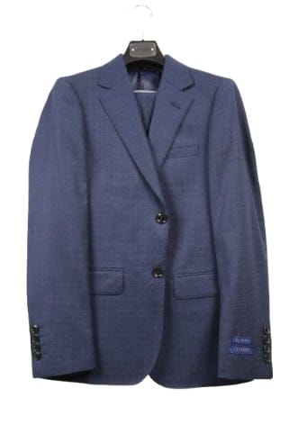T.O. CENTRION BOYS SLIM FIT NAVY DESIGN WOOL SUIT