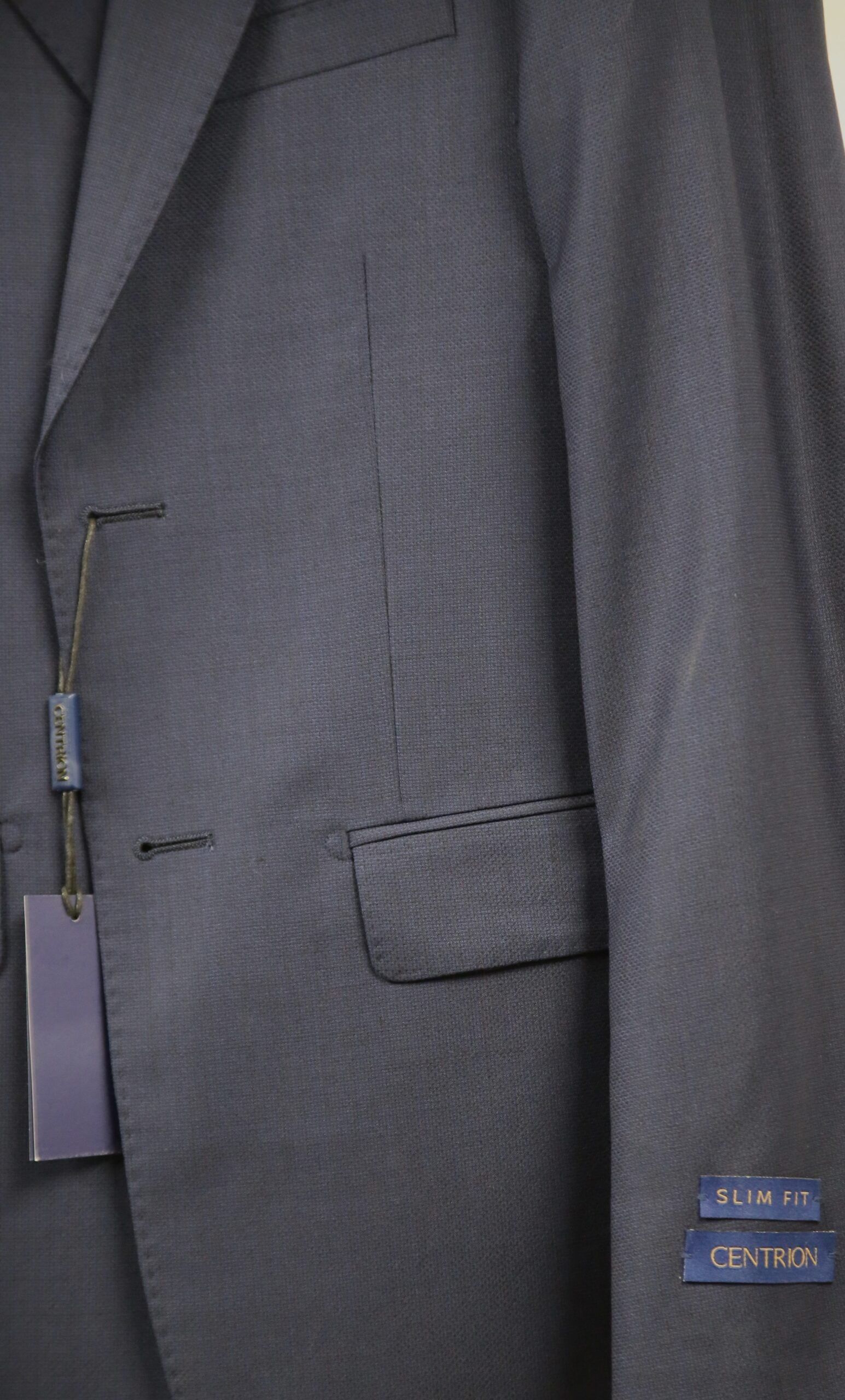 T.O. CENTRION BOYS SLIM FIT NAVY FASHION WOOL SUIT - Image 2