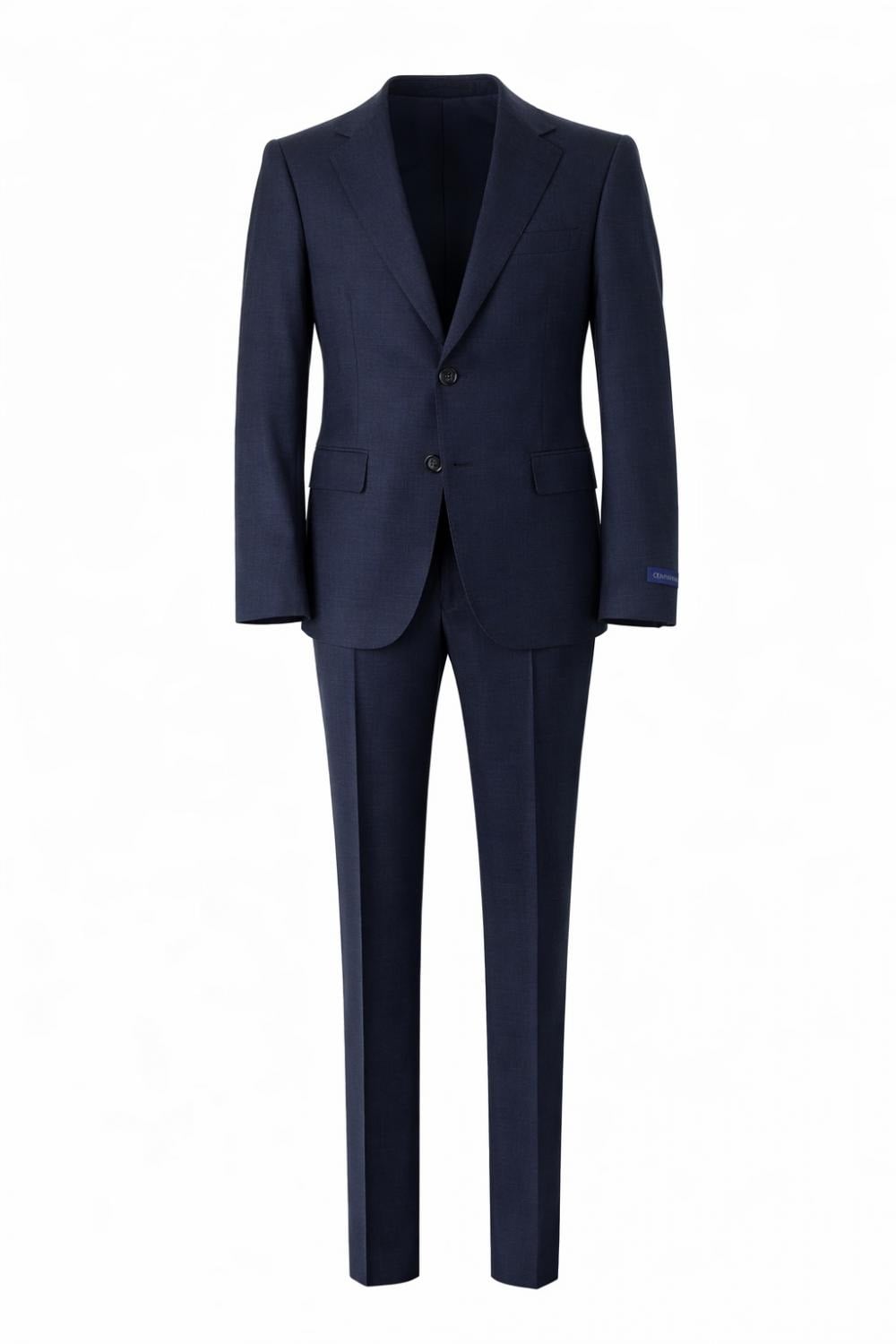 T.O. CENTRION MENS CLASSIC FIT WOOL NAVY FASHION SUIT